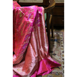 Load image into Gallery viewer, Vanarambha — Banarasi Brocade Saree with Shikargah Motif