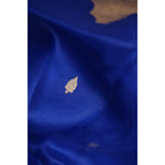Load image into Gallery viewer, Eclat-Royal-Blue-Banarasi-Organza-Saree-with-Gold-Zari-Border