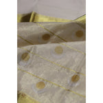 Load image into Gallery viewer, Eclipse-Balaramapuram-Kasavu-Cotton-Saree-with-Tissue-Pallu-and-Gold-Zari-Border
