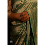 Load image into Gallery viewer, Mistelle-Sea-Foam-Green-Banarasi-Katan-Silk-Saree-with-All-Over-Zari-Brocade