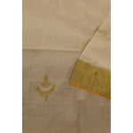 Load image into Gallery viewer, Serenelle-Balaramapuram-Kasavu-Cotton-Saree-with-Tissue-Pallu-and-Zari-Border