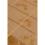 Load image into Gallery viewer, halo-balaramapuram-kasavu-cotton-saree-with-half-sun-motifs-and-tissue-pallu