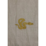 Load image into Gallery viewer, serpent-balaramapuram-kasavu-cotton-saree-with-coiled-serpent-motifs-and-tissue-pallu