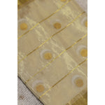 Load image into Gallery viewer, Eclipse-Balaramapuram-Kasavu-Cotton-Saree-with-Tissue-Pallu-and-Gold-Zari-Border