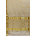 Load image into Gallery viewer, Eclipse-Balaramapuram-Kasavu-Cotton-Saree-with-Tissue-Pallu-and-Gold-Zari-Border