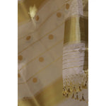 Load image into Gallery viewer, Eclipse-Balaramapuram-Kasavu-Cotton-Saree-with-Tissue-Pallu-and-Gold-Zari-Border