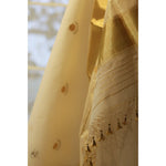 Load image into Gallery viewer, Eclipse-Balaramapuram-Kasavu-Cotton-Saree-with-Tissue-Pallu-and-Gold-Zari-Border