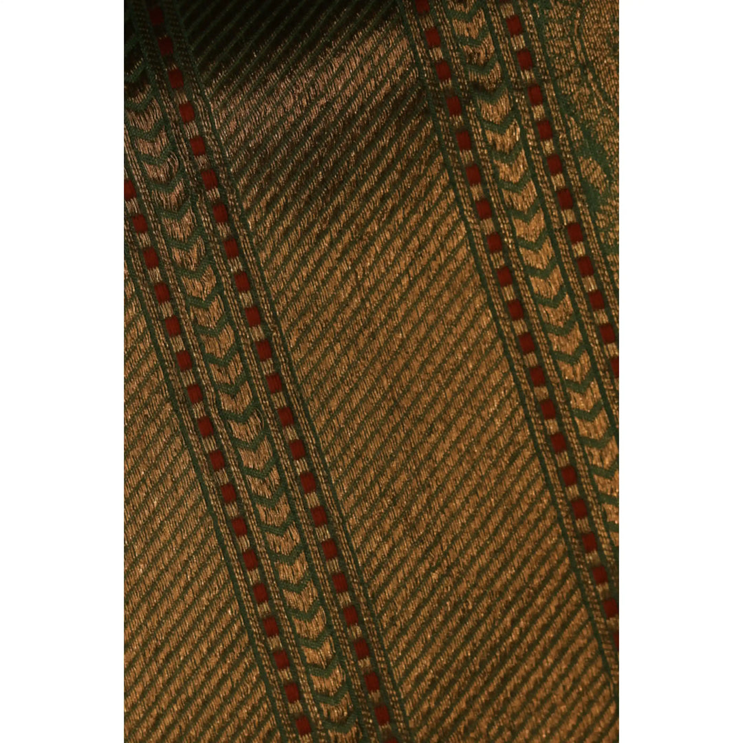 Mistelle-Sea-Foam-Green-Banarasi-Katan-Silk-Saree-with-All-Over-Zari-Brocade