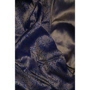 Nocturne-Deep-Blue-Banarasi-Brocade-Saree-with-Antique-Gold-Zari