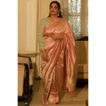 Load image into Gallery viewer, Opaline-Blush-Pink-Banarasi-Katan-Silk-Saree-with-All-Over-Zari-Brocade