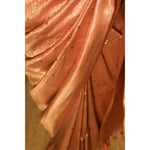 Load image into Gallery viewer, Opaline-Blush-Pink-Banarasi-Katan-Silk-Saree-with-All-Over-Zari-Brocade