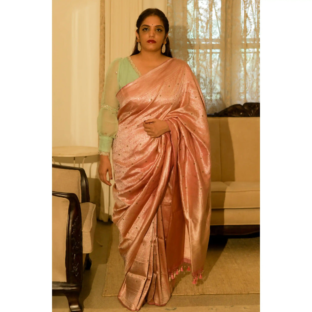 Opaline-Blush-Pink-Banarasi-Katan-Silk-Saree-with-All-Over-Zari-Brocade