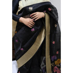 Load image into Gallery viewer, Raatrani-Banarasi-Organza-Saree-with-Kadwa-Floral-Motifs