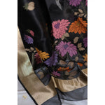 Load image into Gallery viewer, Raatrani-Banarasi-Organza-Saree-with-Kadwa-Floral-Motifs