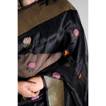 Load image into Gallery viewer, Raatrani-Banarasi-Organza-Saree-with-Kadwa-Floral-Motifs
