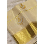 Load image into Gallery viewer, Serenelle-Balaramapuram-Kasavu-Cotton-Saree-with-Tissue-Pallu-and-Zari-Border