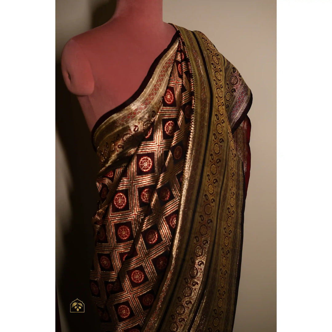 Tamasra-Antique-Banarasi-Brocade-Saree