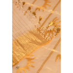 Load image into Gallery viewer, halo-balaramapuram-kasavu-cotton-saree-with-half-sun-motifs-and-tissue-pallu
