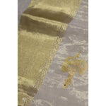 Load image into Gallery viewer, serpent-balaramapuram-kasavu-cotton-saree-with-coiled-serpent-motifs-and-tissue-pallu